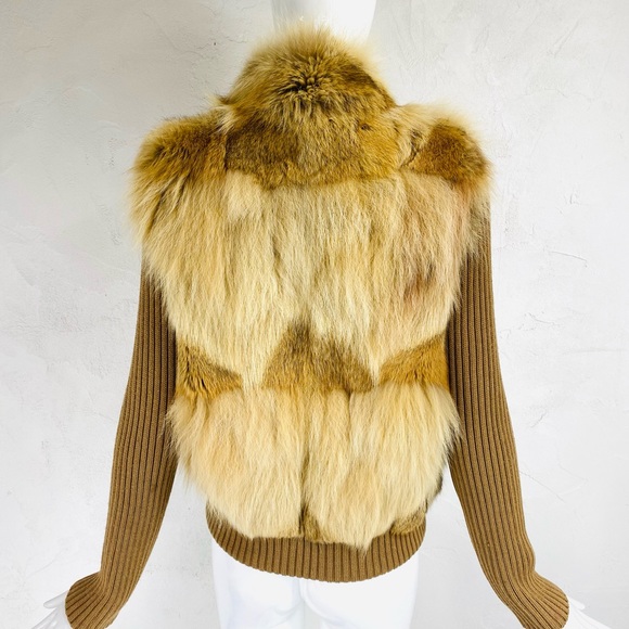 Vintage Fox Fur knitted sleeve jacket - Picture 5 of 15